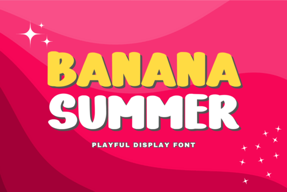 Banana Summer: A Playful Display Font for Business Branding