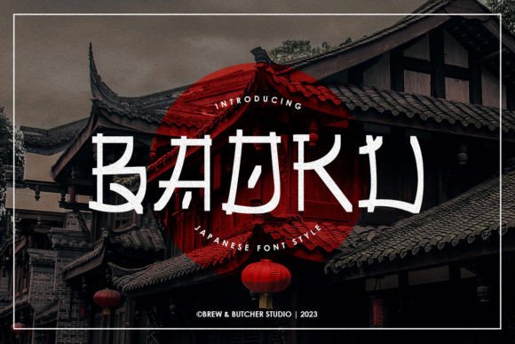Baoku: A Japanese-Inspired Display Font for Modern Branding Projects