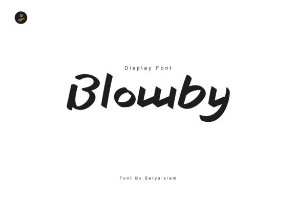 Blowby: A Handwritten Display Font for Editorial Charm