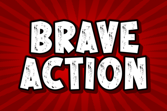 Brave Action: A Display Font That Commands Attention in Campaign Design