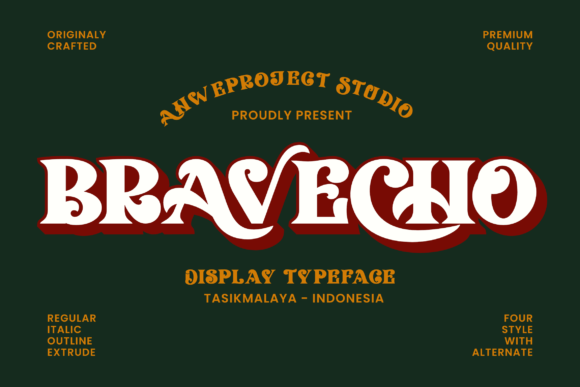 Bravecho: A Serif Display Font That Elevates Brand Identity