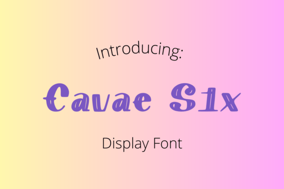 Cavae Six: A Vintage-Inspired Display Font for Crafters and Makers
