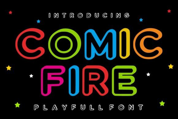 Comic Fire: A Bold Display Font for Friendly Branding Projects