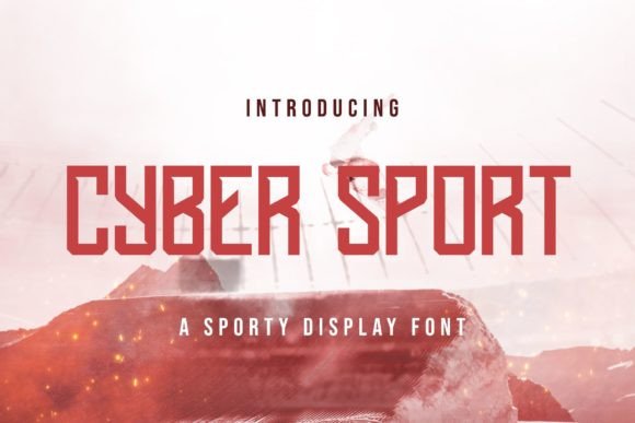 Cyber Sport: A Sporty Display Font for Crafters and Product Designers