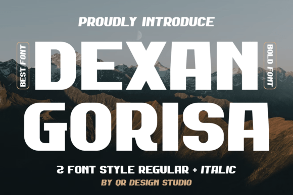 Dexan Gorisa Font: A Bold Display Typeface for Small Business Branding