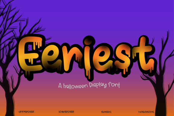 Eeriest: A Spooky-Chic Display Font for Bold Editorial Design