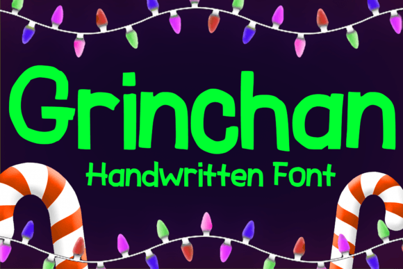 Grinchan: A Playful Halloween and Christmas Font for Editorial Design