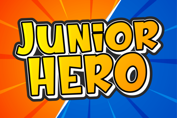 Junior Hero: A Playful Display Font for Handmade Labels, Invitations, and More
