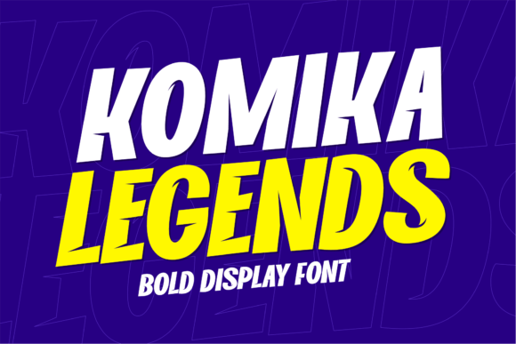 Komika Legends: A Bold Display Font for Modern Web Design Projects