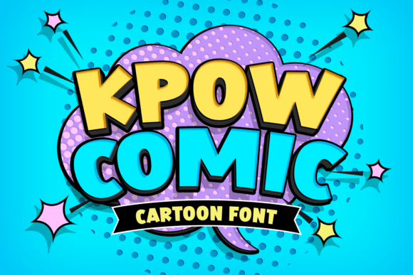 Kpow Comic: A Bold Display Font for Dynamic Web Design