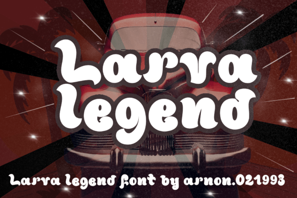 Larva Legend: A Retro Display Font for Web Designers and Digital Brands