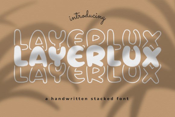 Layerlux: A Stacked Display Font for Editorial Elegance