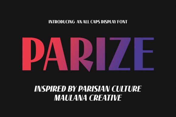 Parize Font Review: A Bold Display Typeface for Web Designers