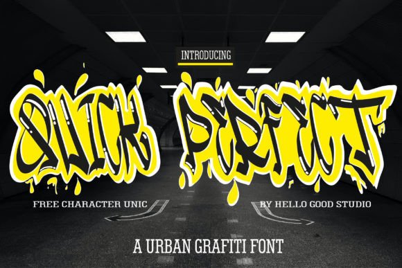 Quick Perfect: A Street-Inspired Display Font for Modern Editorial Design
