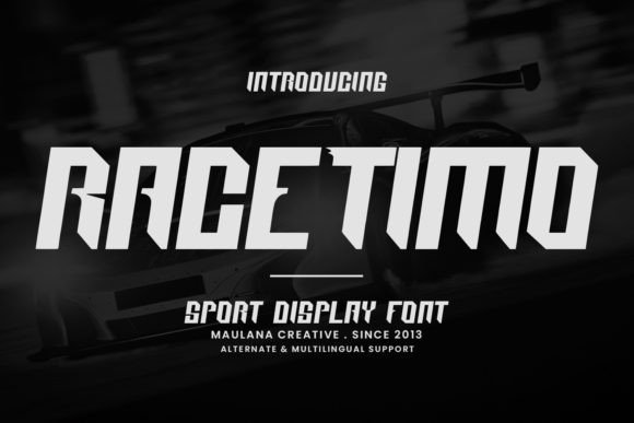 Race Timo: A Sporty Display Font That Races Through Brand Design