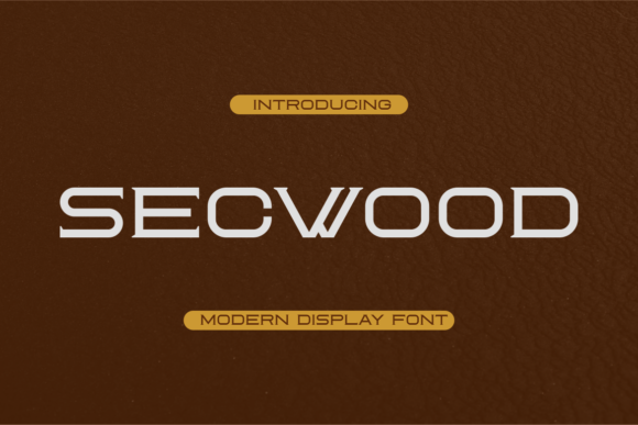 Secwood: A Modern Display Font for Bold Web Design and Digital Branding
