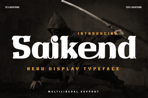 Supercharge Your Campaigns with Saikend: The Display Serif Font Built for Impact
