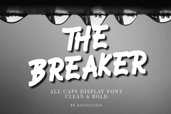 The Breaker: A Bold Display Font for High-Impact Design