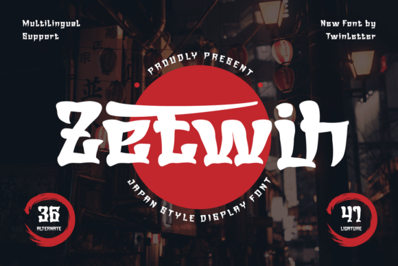 Zetwih: A Display Font That Elevates Digital Branding with Japanese-Inspired Elegance